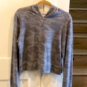 Threads 4 Thought French Terry animal print hoodie.